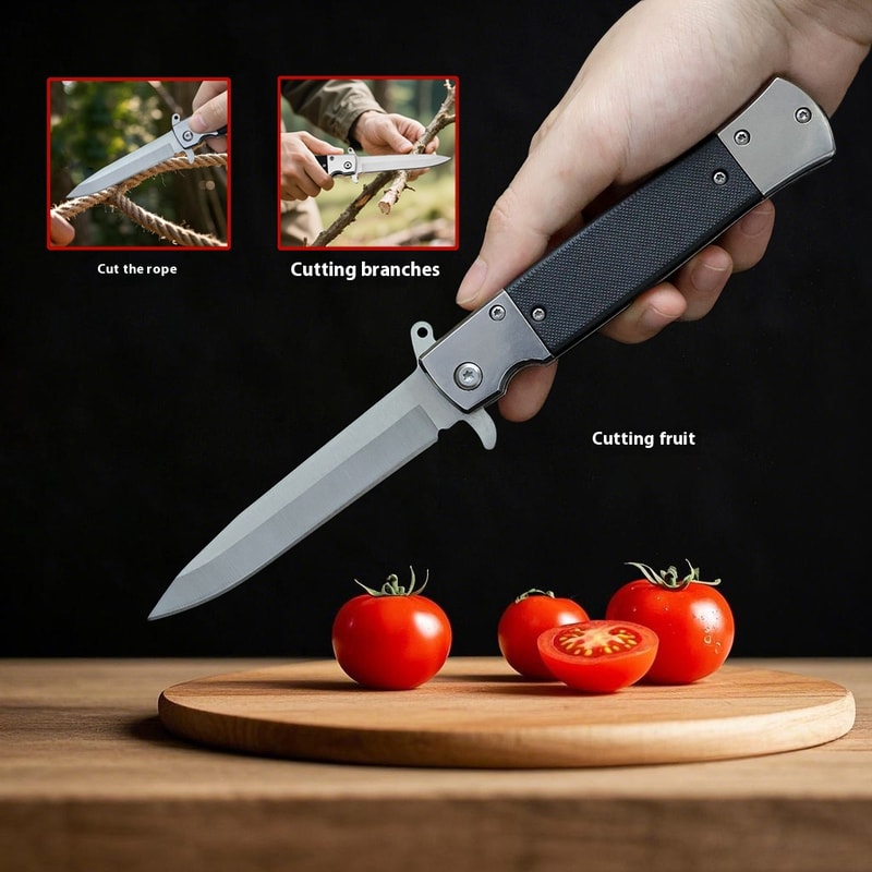 Premium Outdoor Folding Knife Sharp Survival & Camping Knife