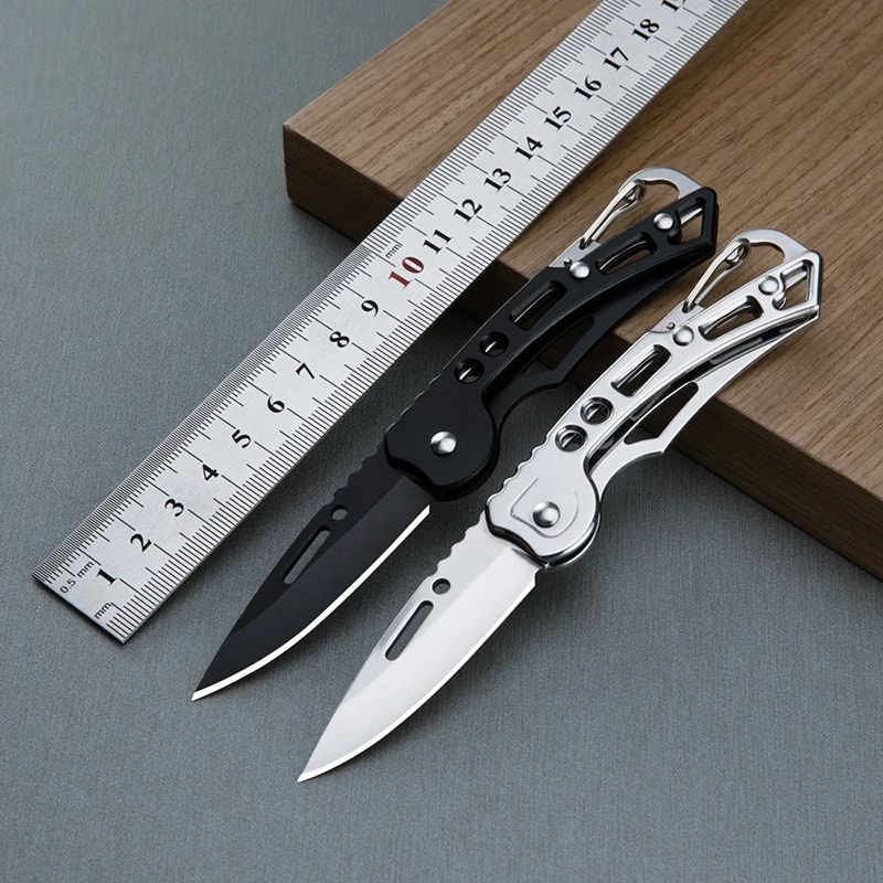 Mini Folding Knife Portable Stainless Steel Pocket Knife for Camping & Self Defense