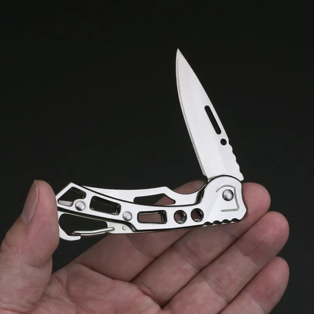 Mini Folding Knife Portable Stainless Steel Pocket Knife for Camping & Self Defense