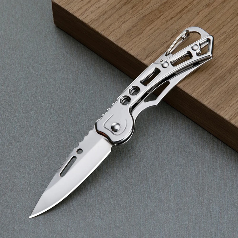 Mini Folding Knife Portable Stainless Steel Pocket Knife for Camping & Self Defense