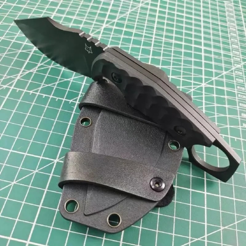 Tactical NioLox Steel Fixed Blade Knife with Glass Fiber Handle Outdoor Camping Knife