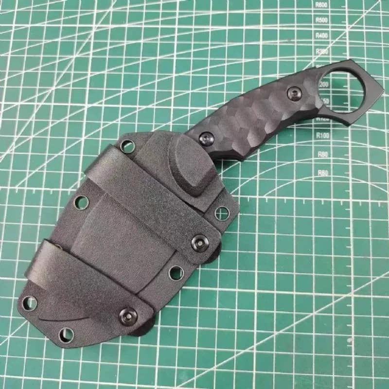 Tactical NioLox Steel Fixed Blade Knife with Glass Fiber Handle Outdoor Camping Knife