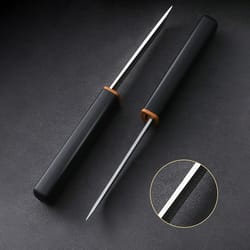 compact stainless steel pocket knife for outdoor & survival use