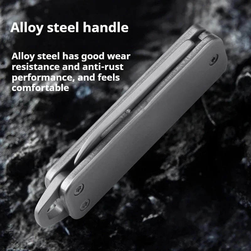 Tactical Mini Folding Knife Stainless Steel Blade for Outdoor & Everyday Use