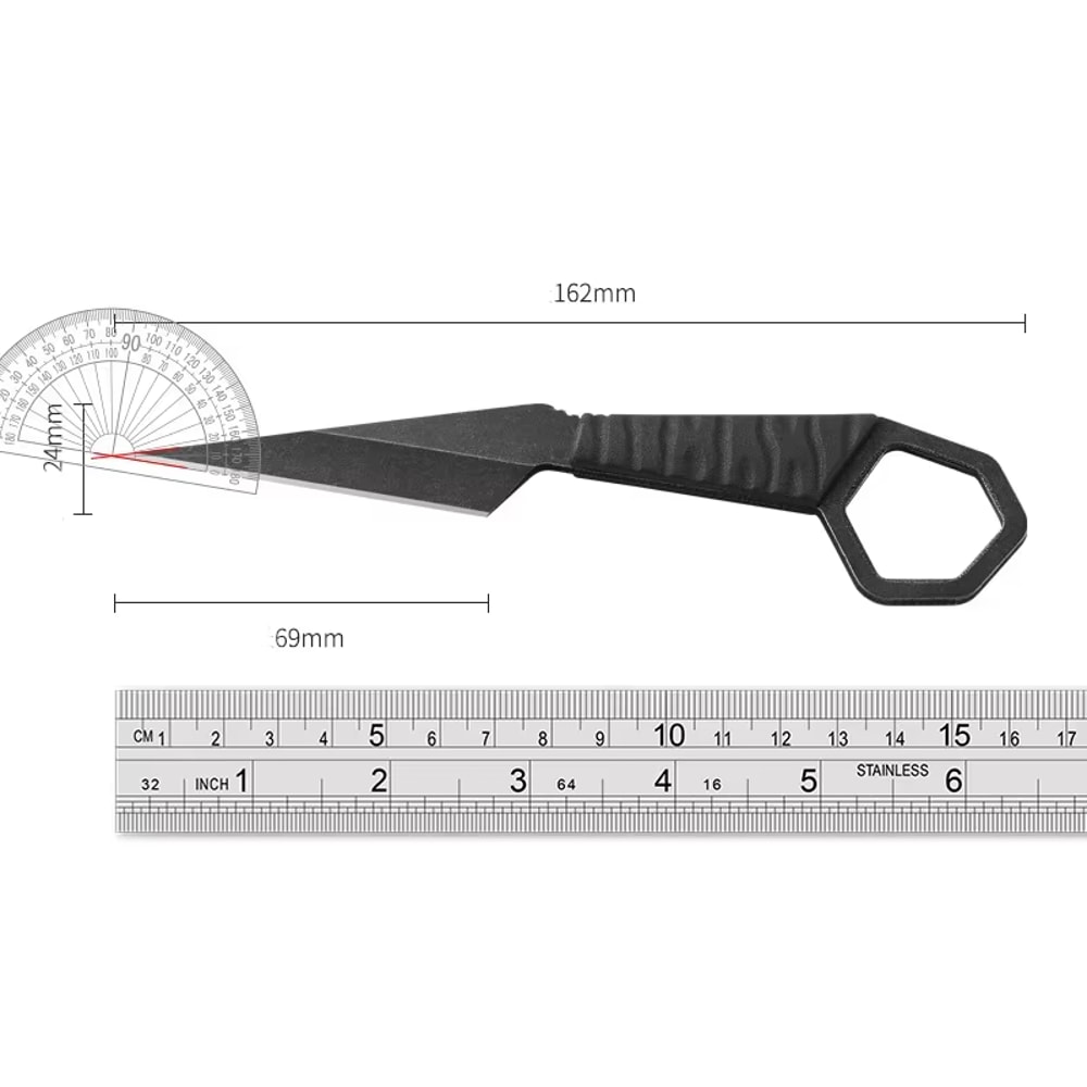 Tactical Mini Neck Knife Corrosion Resistant Portable Blade 4