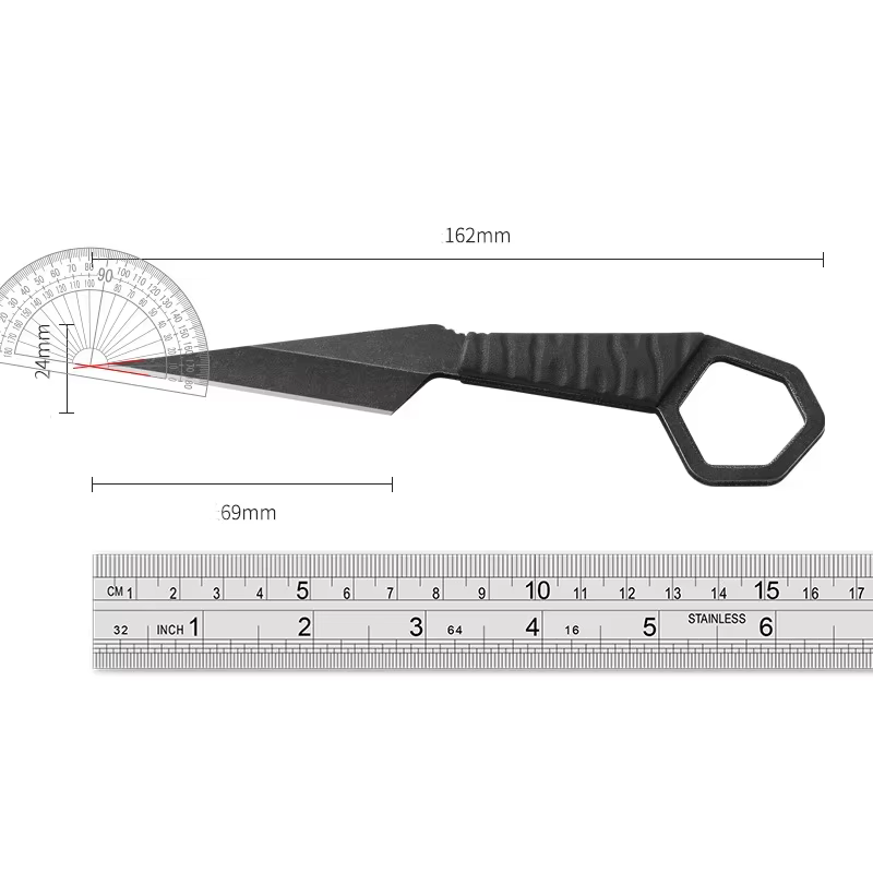 Tactical Mini Neck Knife Corrosion Resistant Portable Blade 4