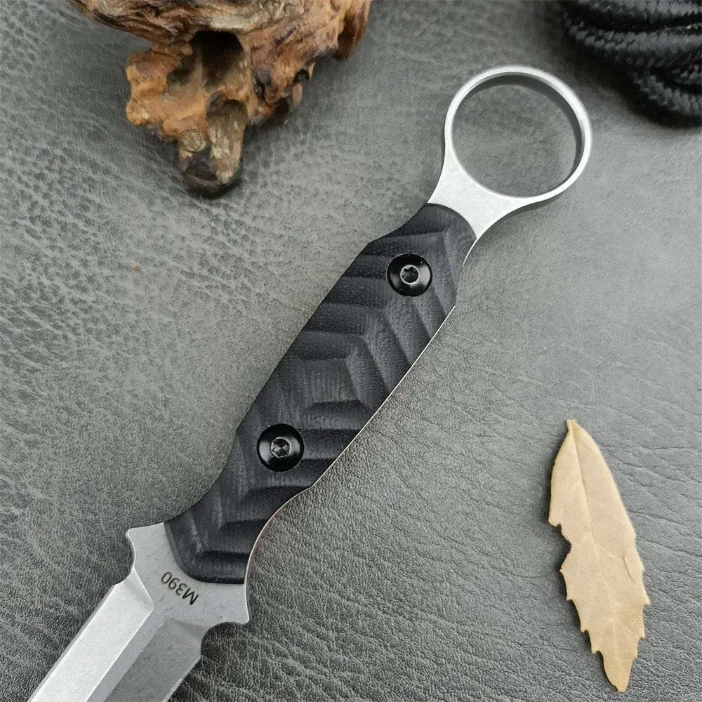 Style Fixed Blade Knife with Steel, Handle & Kydex Sheath for Camping