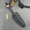Style Fixed Blade Knife with Steel, Handle & Kydex Sheath for Camping