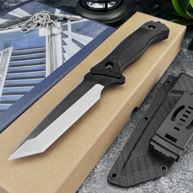 Tactical Fixed Blade Survival Knife with Sheath for Hunting, Camping & Everyday Carry