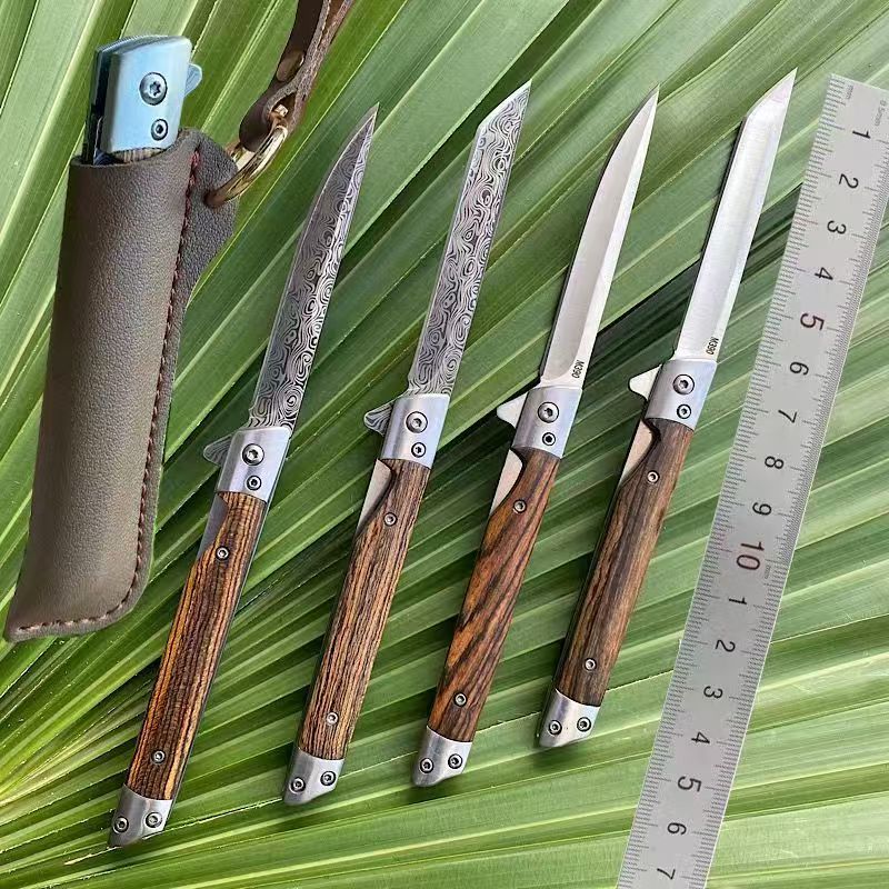 Premium Damascus Folding Knife Outdoor Quick Open Pocket Knife