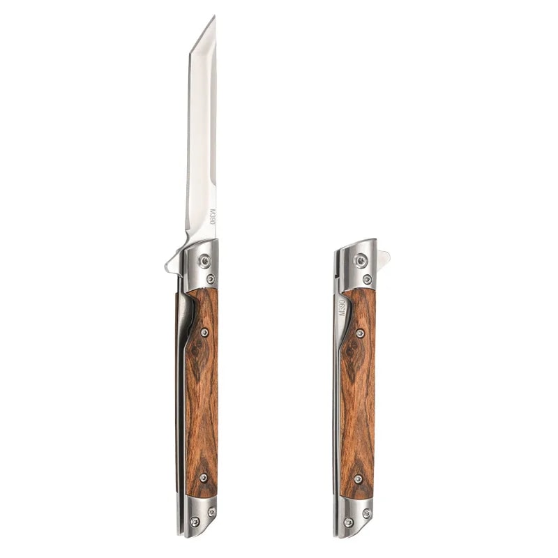 Premium Damascus Folding Knife Outdoor Quick Open Pocket Knife