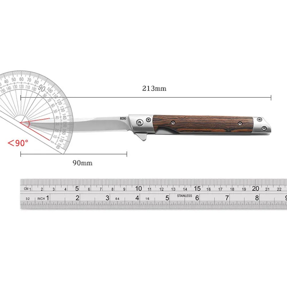 Premium Damascus Folding Knife Outdoor Quick Open Pocket Knife
