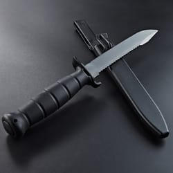 durable plastic training knife with sheath safe for cosplay & military practice