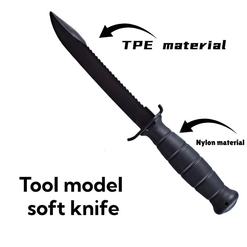Durable Plastic Training Knife With Sheath Safe For Cosplay Military Practice 5