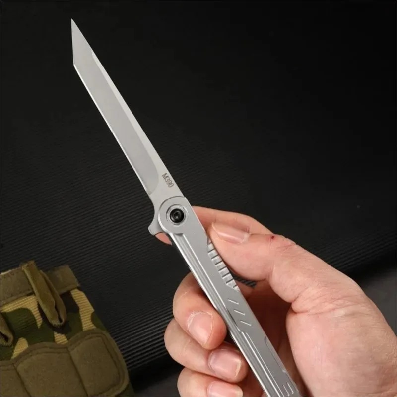 Steel Folding Knife Portable Camping Outdoor Pocket Knife 4