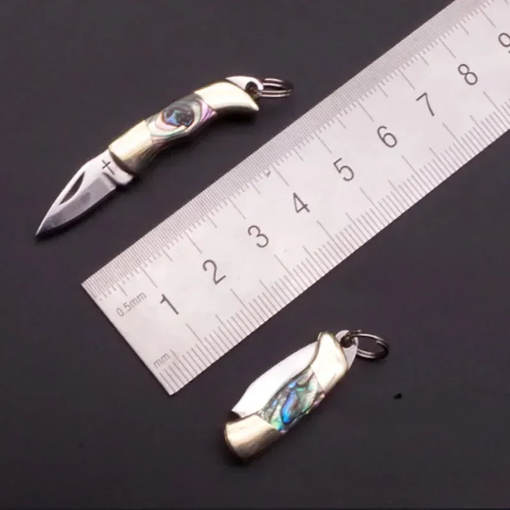 Mini Stainless Steel Pocket Knife Keychain With Sharp Blade 3