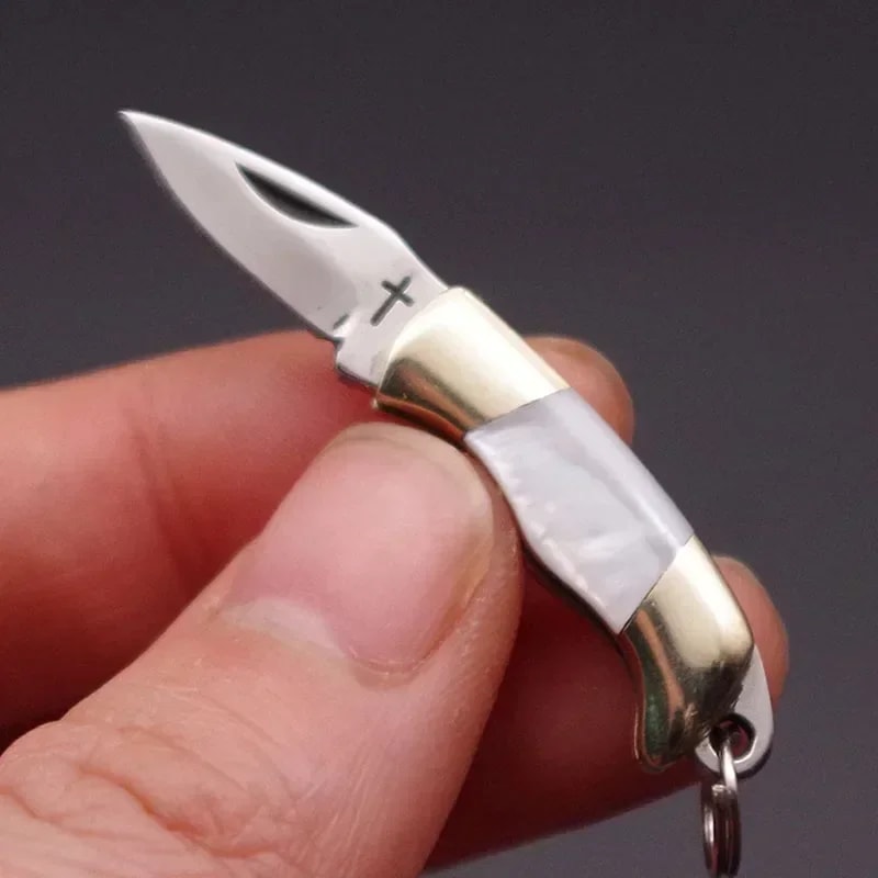 Mini Stainless Steel Pocket Knife Keychain With Sharp Blade 5