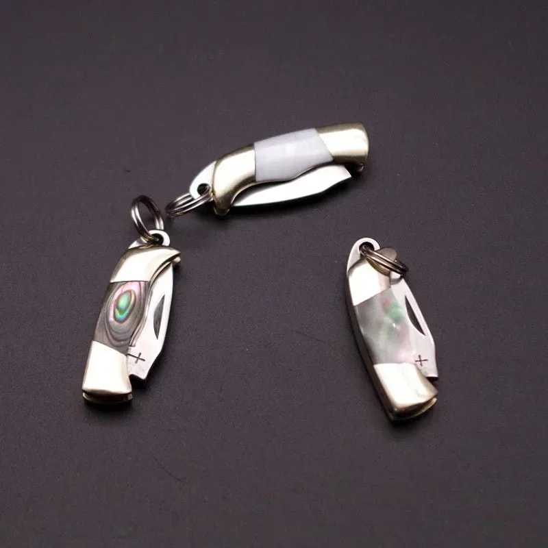 Mini Stainless Steel Pocket Knife Keychain With Sharp Blade 4