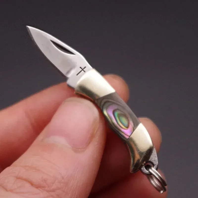 Mini Stainless Steel Pocket Knife Keychain With Sharp Blade 8