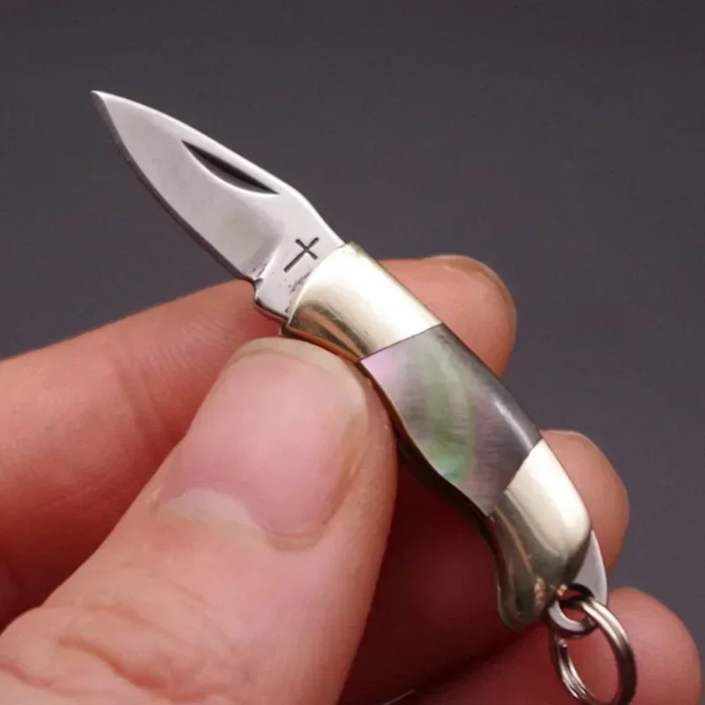 Mini Stainless Steel Pocket Knife Keychain With Sharp Blade 9