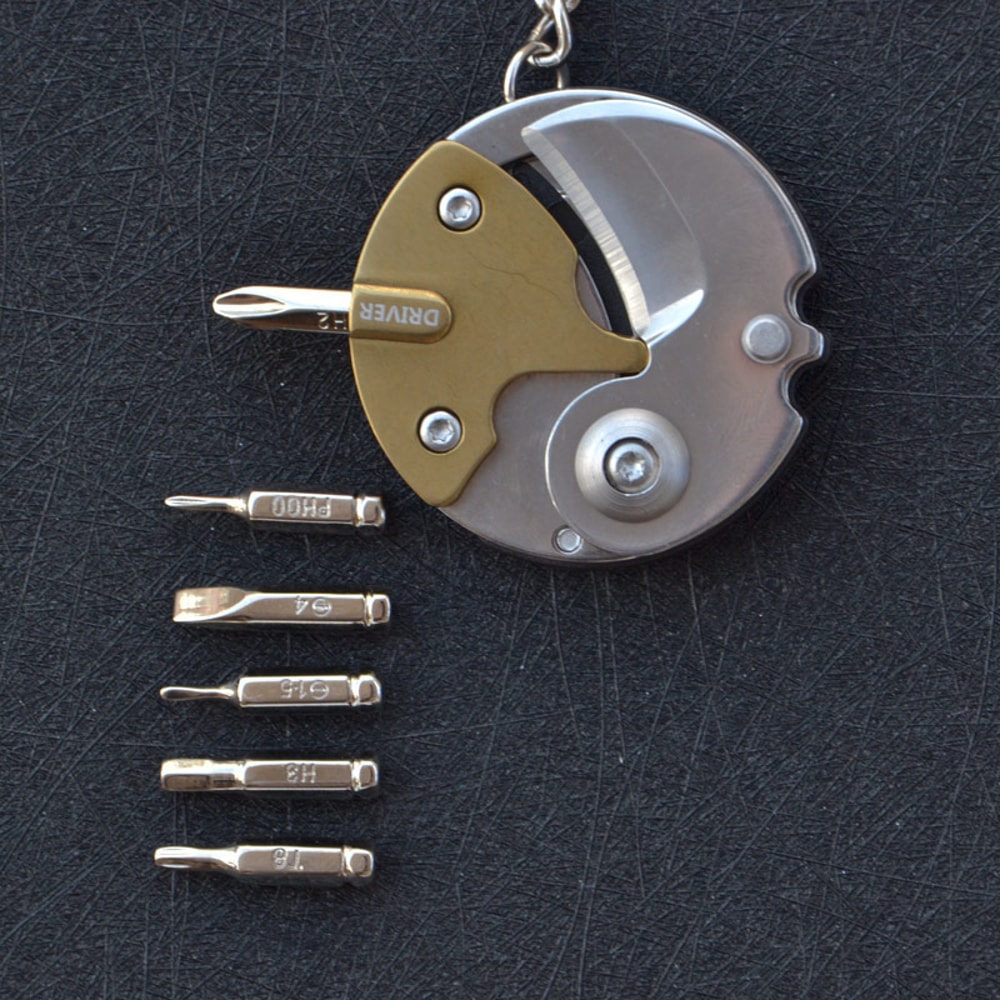 Multifunctional Keychain Tool Pocket Screwdriver & Mini Knife