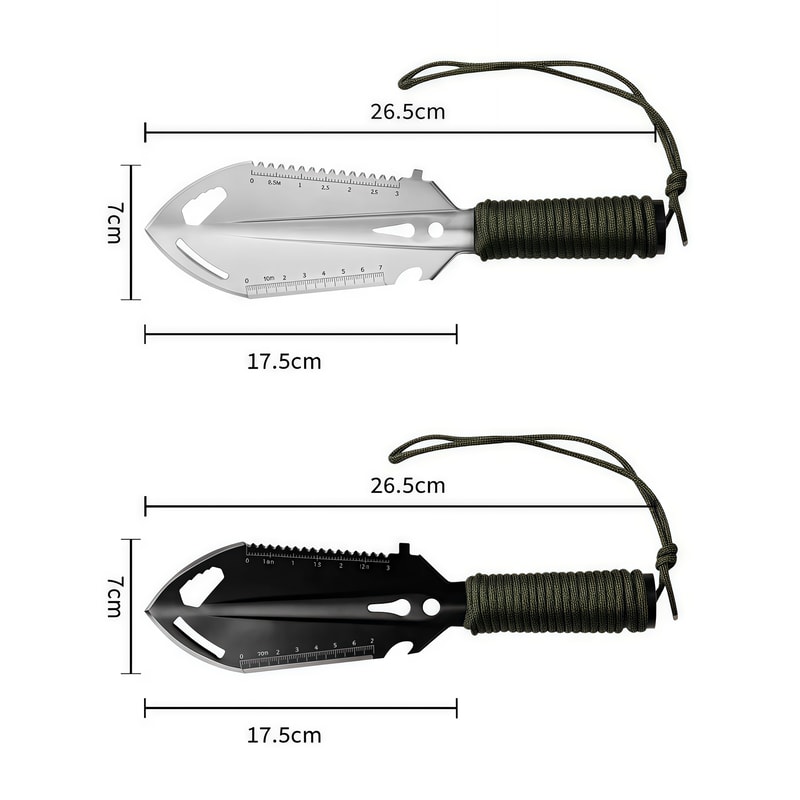 Ultralight Portable Camping Shovel Multifunction Survival Trowel for Backpacking & Outdoor Adventures