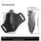 Premium Leather Knife Sheath for Belt Compact Folding Knife Carrier