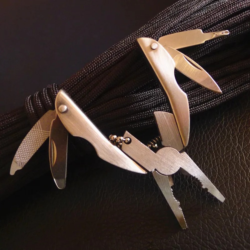 Compact Multitool with Folding Pliers & Knife Survival & Camping Tool