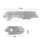 Premium Stainless Steel Folding Utility Knife Sharp Pocket Knife with Corkscrew & Replaceable Blade