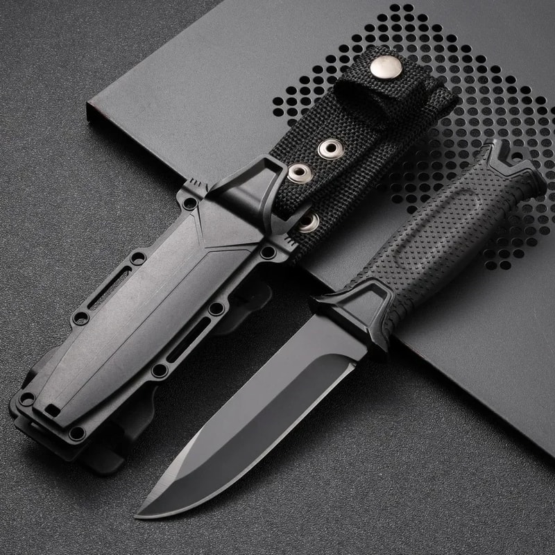 Ultimate Stainless Steel Tactical Survival Knife Portable Self Defense Outdoor Tool 0