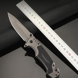tactical stainless steel folding knife outdoor survival & camping tool