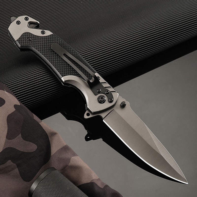 Tactical Stainless Steel Folding Knife Outdoor Survival & Camping Tool