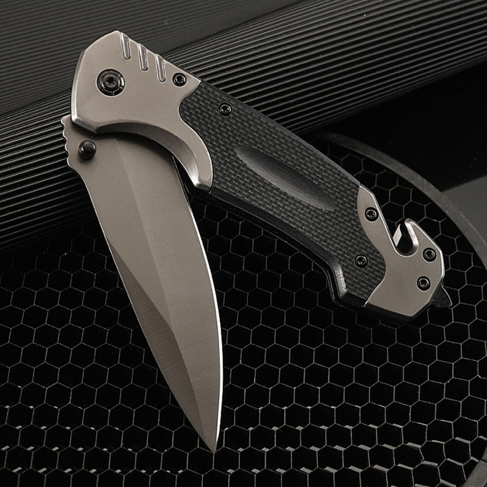 Tactical Stainless Steel Folding Knife Outdoor Survival & Camping Tool