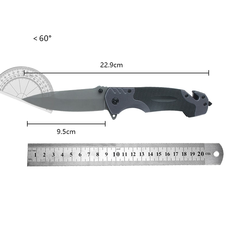 Tactical Stainless Steel Folding Knife Outdoor Survival & Camping Tool