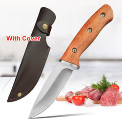 premium stainless steel boning knife sharp chef & meat cleaver