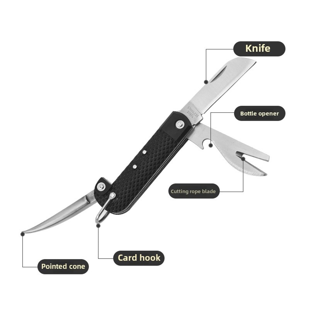 Multi Functional Folding Sailor Knife & Rope Cutter for Outdoor & Marine Use