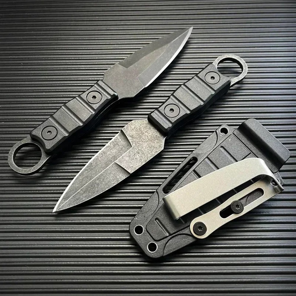 Compact Survival Pocket Knife with Sheath High Hardness Tool for Camping & Outdoor Use