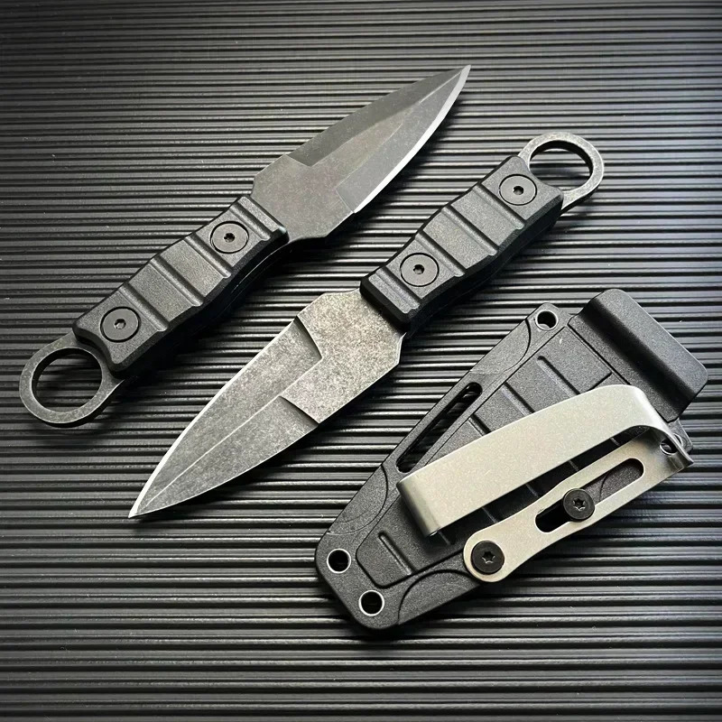 Compact Survival Pocket Knife with Sheath High Hardness Tool for Camping & Outdoor Use