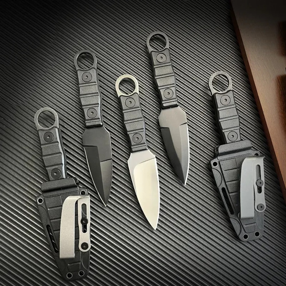 Compact Survival Pocket Knife with Sheath High Hardness Tool for Camping & Outdoor Use