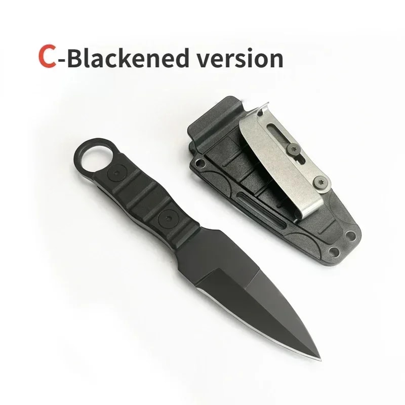 Compact Survival Pocket Knife with Sheath High Hardness Tool for Camping & Outdoor Use