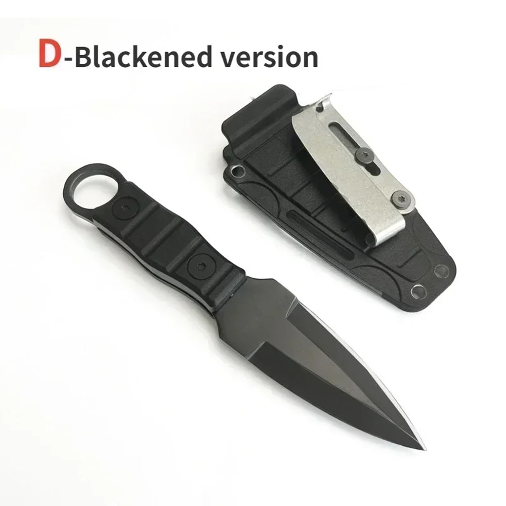 Compact Survival Pocket Knife with Sheath High Hardness Tool for Camping & Outdoor Use