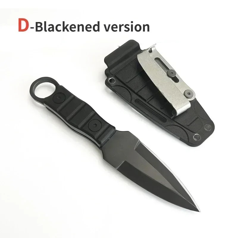 Compact Survival Pocket Knife with Sheath High Hardness Tool for Camping & Outdoor Use