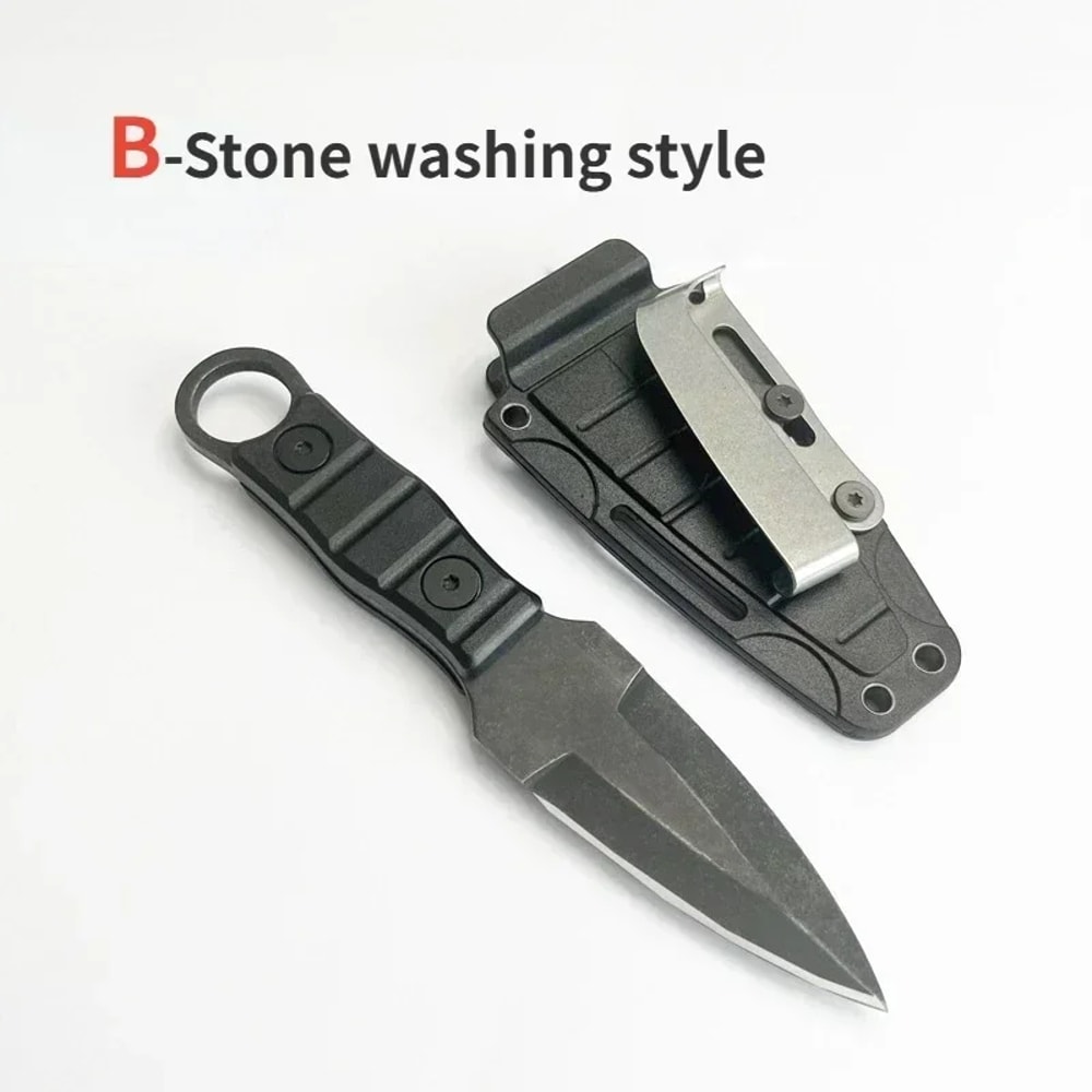 Compact Survival Pocket Knife with Sheath High Hardness Tool for Camping & Outdoor Use