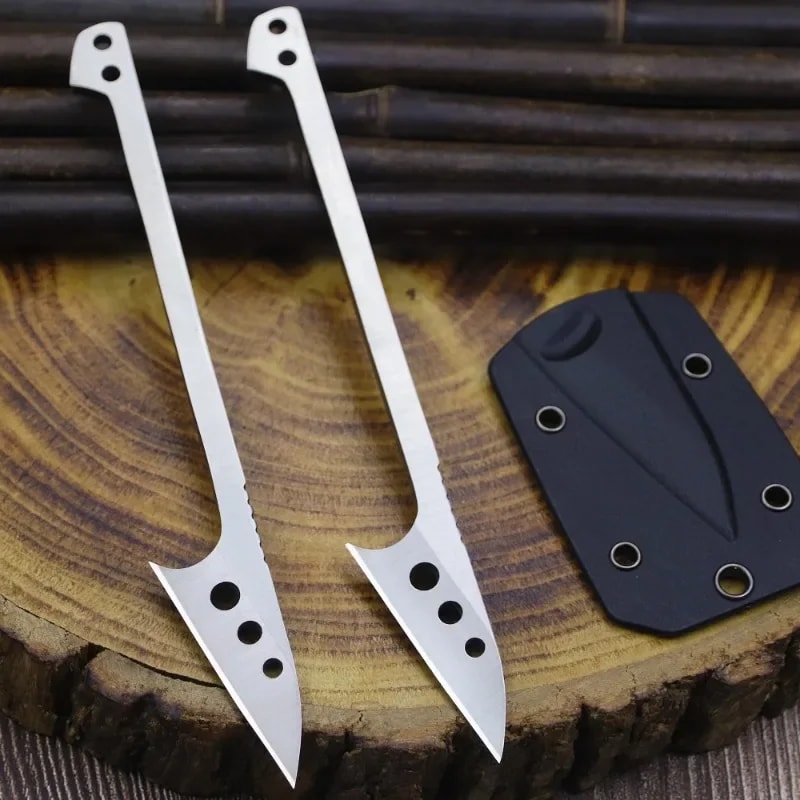 Tactical Steel Pocket Knife with Sheath Hunting & Camping Tool