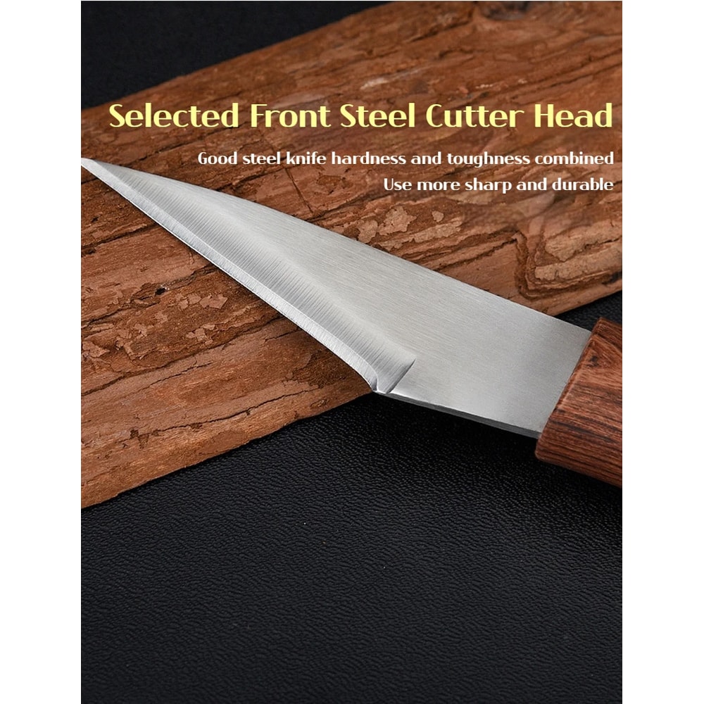 Premium Wooden Handle Grafting Knife Garden Hand Tool for Precise Pruning & Plant Propagation