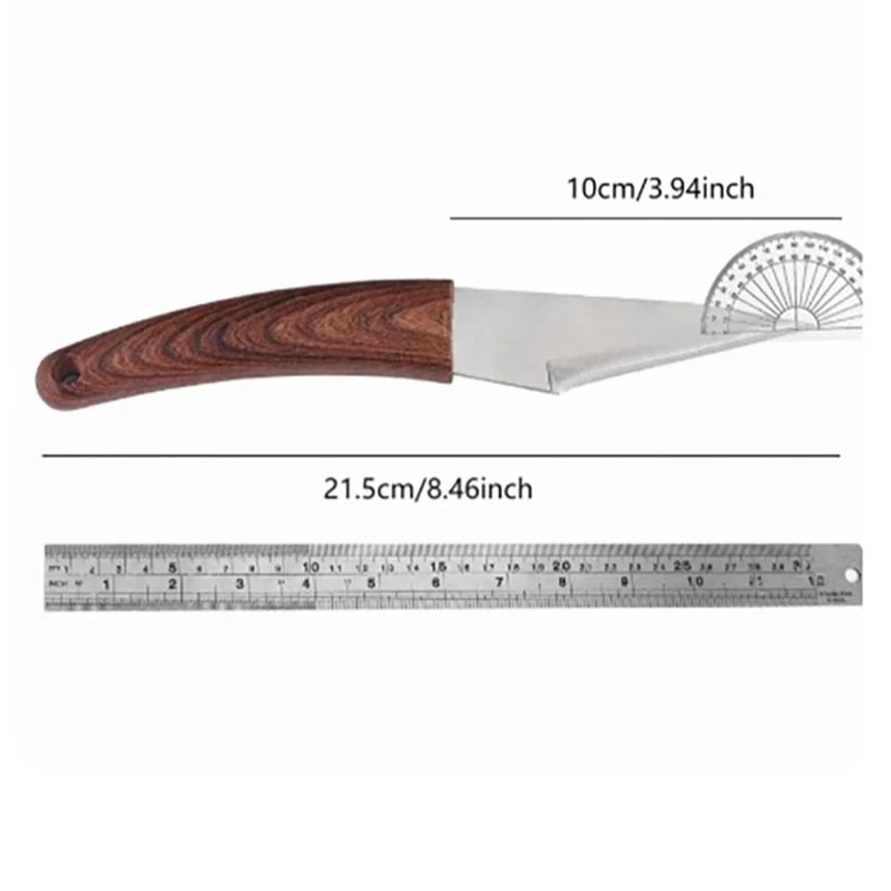 Premium Wooden Handle Grafting Knife Garden Hand Tool for Precise Pruning & Plant Propagation