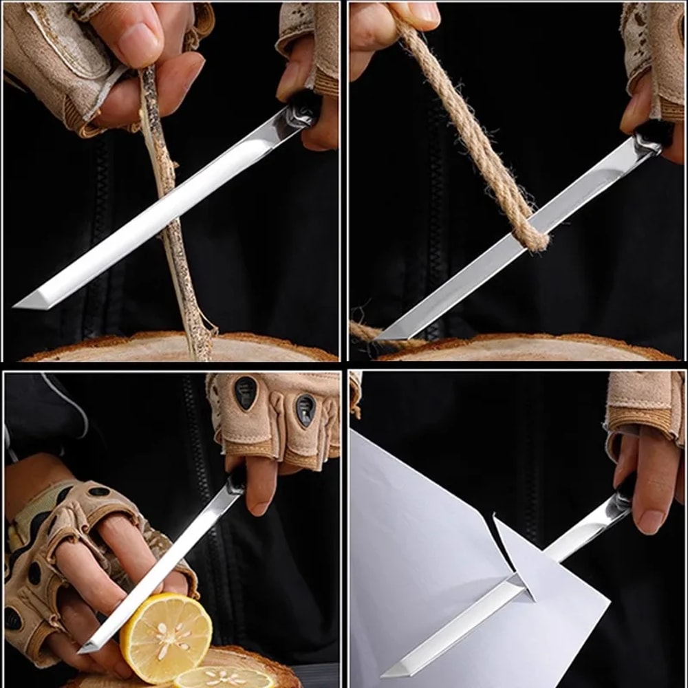 Premium Stainless Steel Mini Utility Knife Portable Fruit Meat Cutting Knife 3