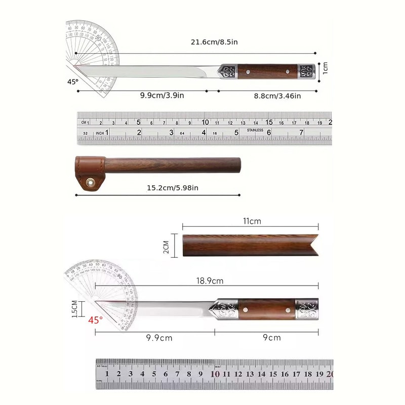 Premium Stainless Steel Mini Utility Knife Portable Fruit Meat Cutting Knife 4