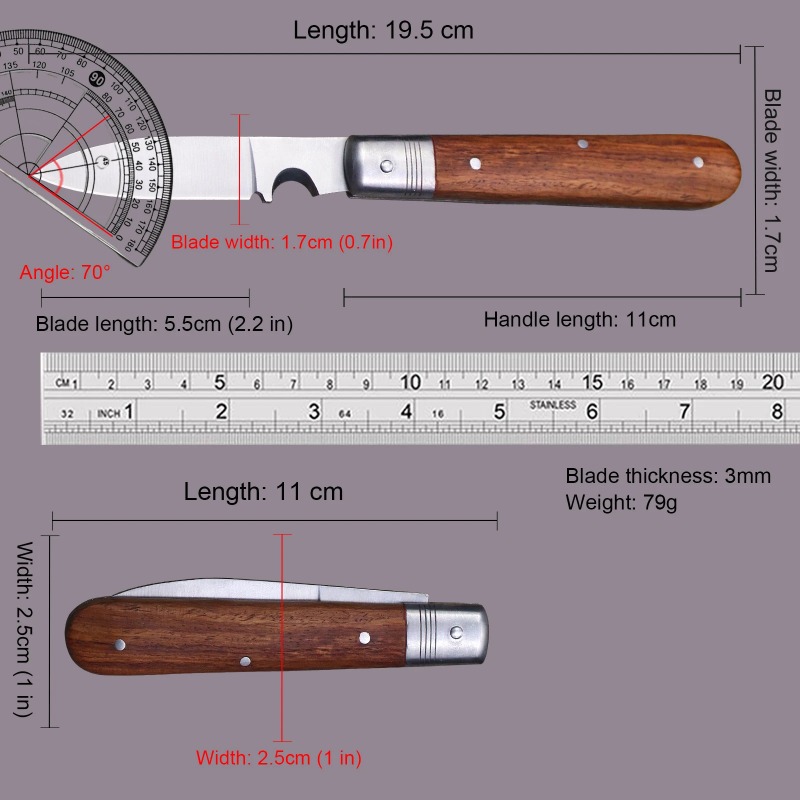 Premium Steel Multi Function Pocket Knife for Camping