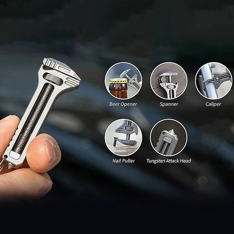 Multitool Keychain Portable Pocket Survival & Camping Tool